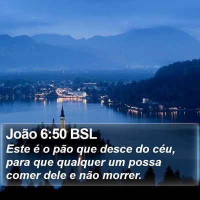 João 6:50 BSL Bible Verse Image