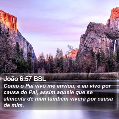 João 6:57 BSL Bible Verse Image