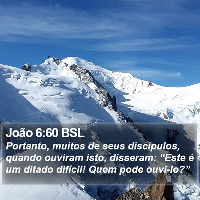 João 6:60 BSL Bible Verse Image
