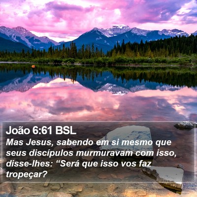 João 6:61 BSL Bible Verse Image