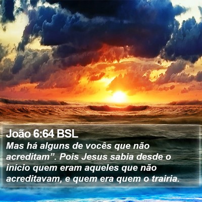 João 6:64 BSL Bible Verse Image