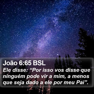 João 6:65 BSL Bible Verse Image