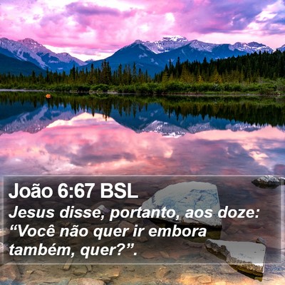 João 6:67 BSL Bible Verse Image