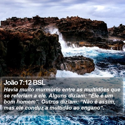 João 7:12 BSL Bible Verse Image