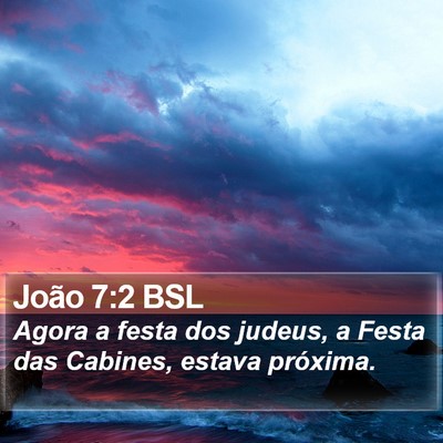 João 7:2 BSL Bible Verse Image
