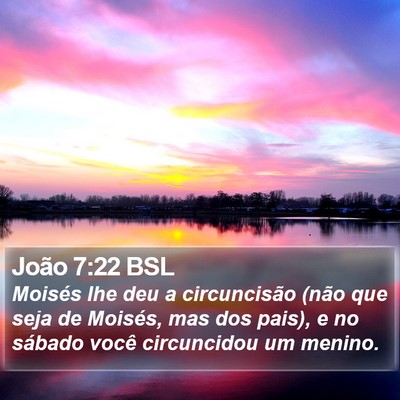 João 7:22 BSL Bible Verse Image