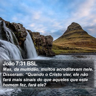 João 7:31 BSL Bible Verse Image