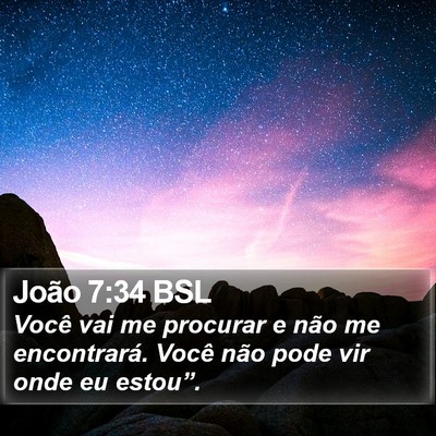 João 7:34 BSL Bible Verse Image