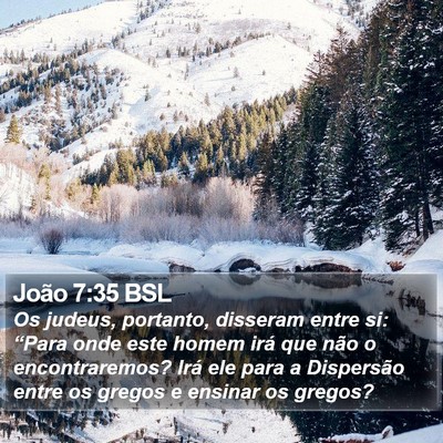 João 7:35 BSL Bible Verse Image