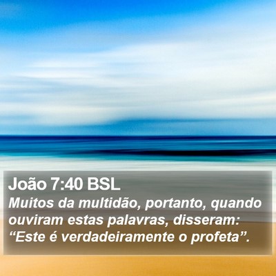 João 7:40 BSL Bible Verse Image