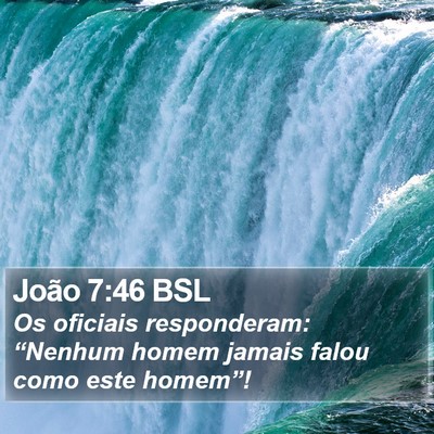 João 7:46 BSL Bible Verse Image
