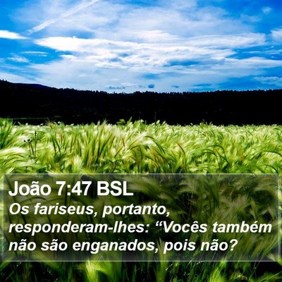 João 7:47 BSL Bible Verse Image