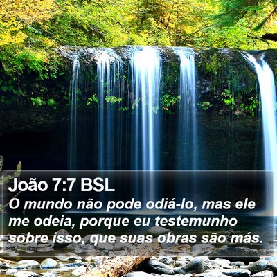 João 7:7 BSL Bible Verse Image
