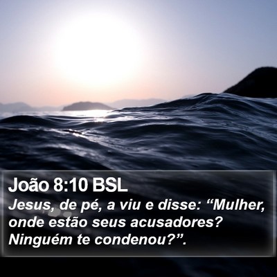 João 8:10 BSL Bible Verse Image