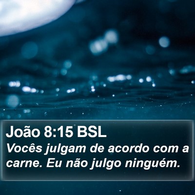 João 8:15 BSL Bible Verse Image