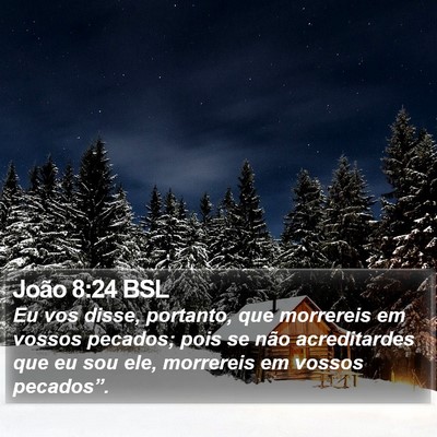 João 8:24 BSL Bible Verse Image