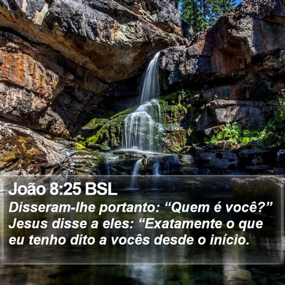 João 8:25 BSL Bible Verse Image