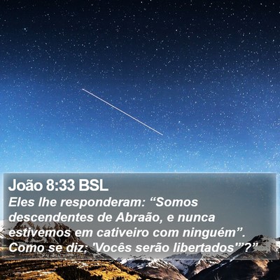 João 8:33 BSL Bible Verse Image