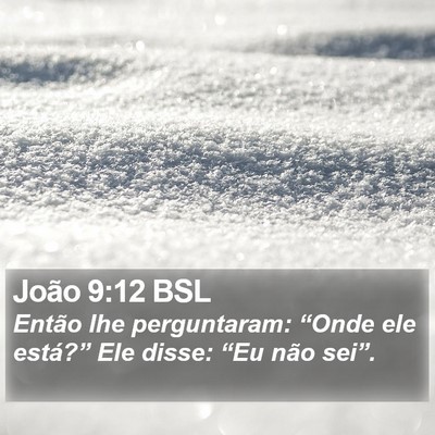 João 9:12 BSL Bible Verse Image