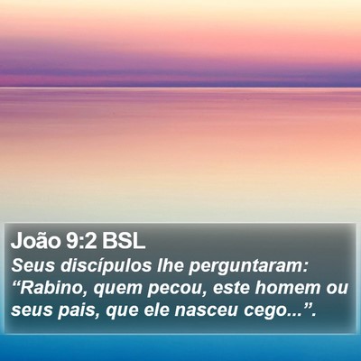 João 9:2 BSL Bible Verse Image