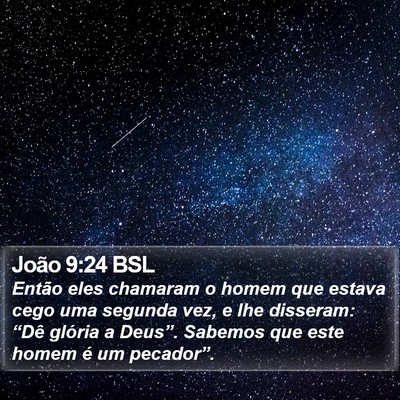 João 9:24 BSL Bible Verse Image