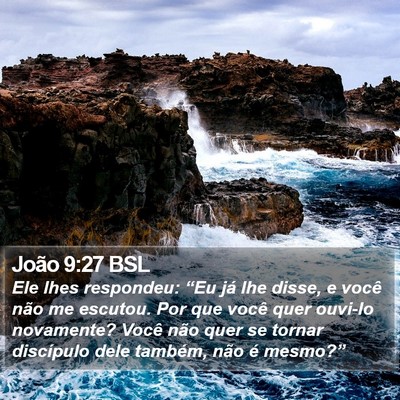 João 9:27 BSL Bible Verse Image