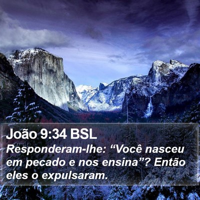 João 9:34 BSL Bible Verse Image