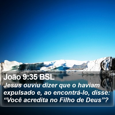 João 9:35 BSL Bible Verse Image
