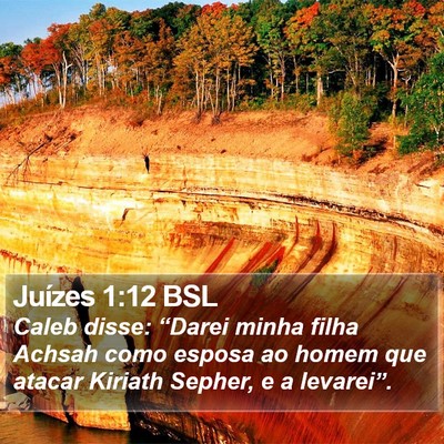 Juízes 1:12 BSL Bible Verse Image