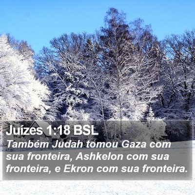 Juízes 1:18 BSL Bible Verse Image