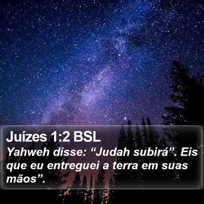 Juízes 1:2 BSL Bible Verse Image