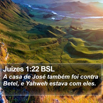 Juízes 1:22 BSL Bible Verse Image