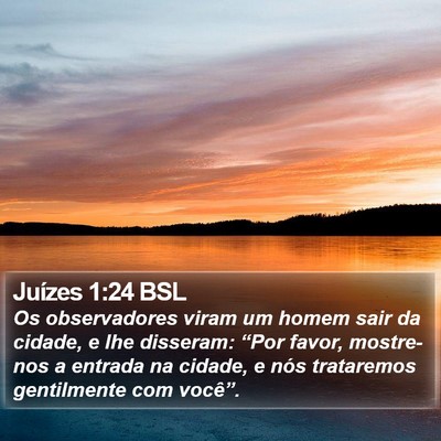 Juízes 1:24 BSL Bible Verse Image