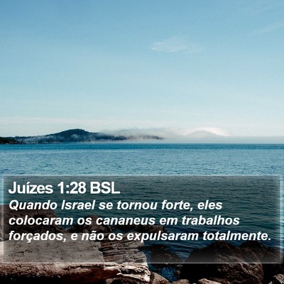 Juízes 1:28 BSL Bible Verse Image