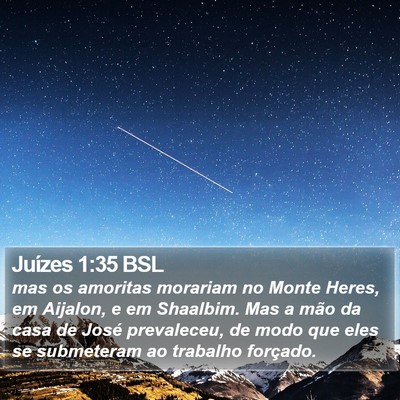 Juízes 1:35 BSL Bible Verse Image