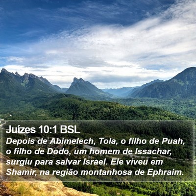 Juízes 10:1 BSL Bible Verse Image