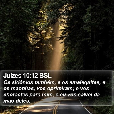 Juízes 10:12 BSL Bible Verse Image