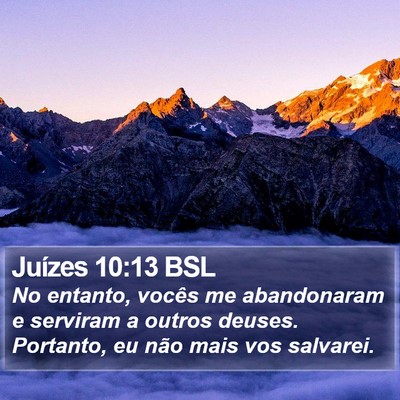 Juízes 10:13 BSL Bible Verse Image