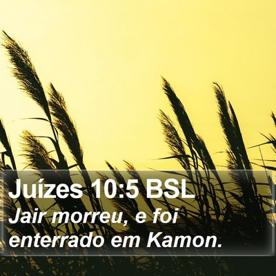 Juízes 10:5 BSL Bible Verse Image