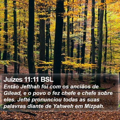 Juízes 11:11 BSL Bible Verse Image
