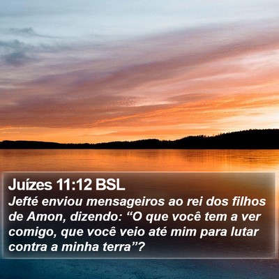 Juízes 11:12 BSL Bible Verse Image