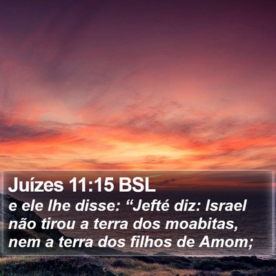 Juízes 11:15 BSL Bible Verse Image