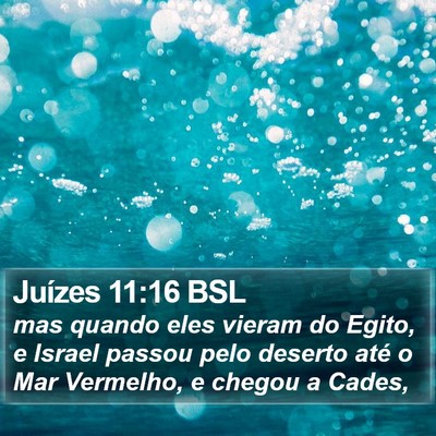 Juízes 11:16 BSL Bible Verse Image