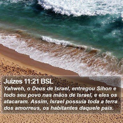 Juízes 11:21 BSL Bible Verse Image