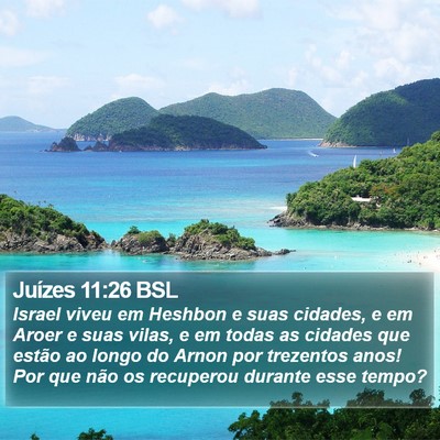 Juízes 11:26 BSL Bible Verse Image