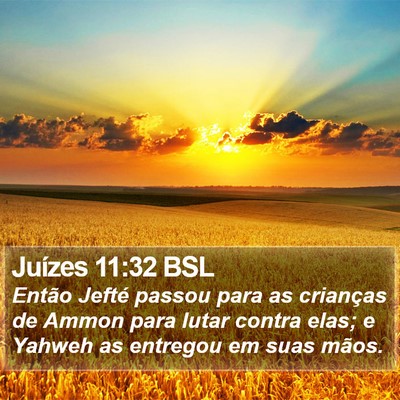 Juízes 11:32 BSL Bible Verse Image