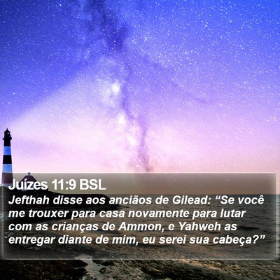 Juízes 11:9 BSL Bible Verse Image