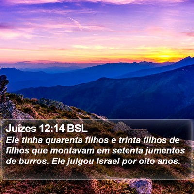 Juízes 12:14 BSL Bible Verse Image