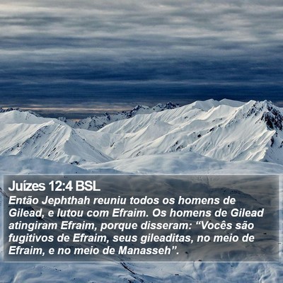 Juízes 12:4 BSL Bible Verse Image