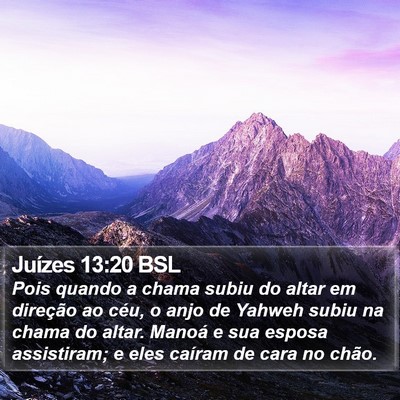 Juízes 13:20 BSL Bible Verse Image